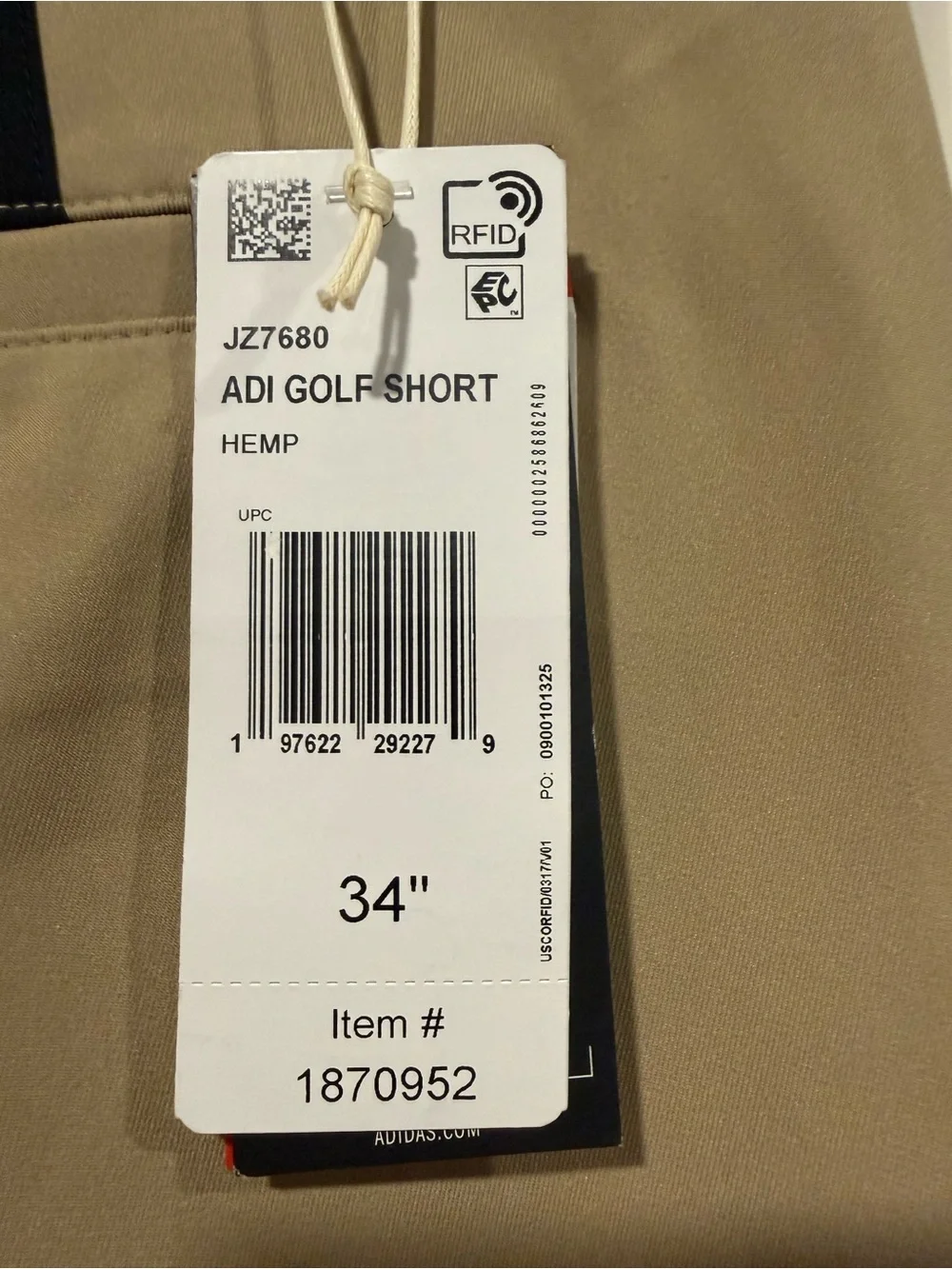 Mens adidas golf shorts NWT Sz 34